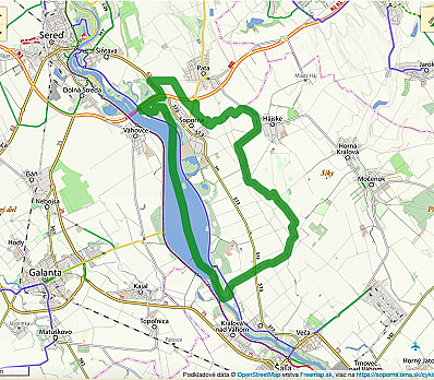 Cykloatlas Šoporňa Map