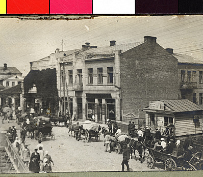 Jewish refugees passing through Rowne Poland