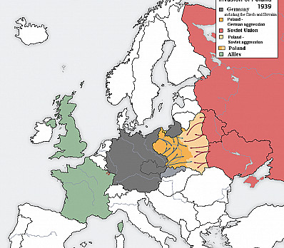 Map: Invasion of Poland, 1939